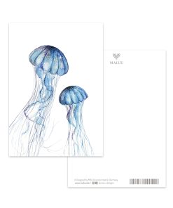 Postkarte Jellyfish Duo