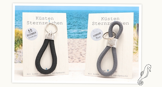 Meermarie Schlüsselanhänger Küstensternzeichen „Strandkrabbe“ (Dezember) – Bild 4