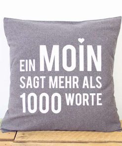 Kissenbezug Ein Moin sagt mehr