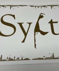 Tischset Platzmatte Skyline Sylt weiß/gold